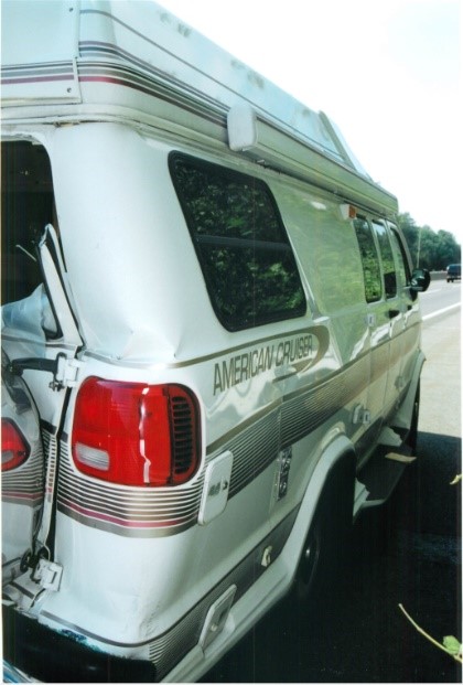 RV hit by an 18-wheeler tractor trailer