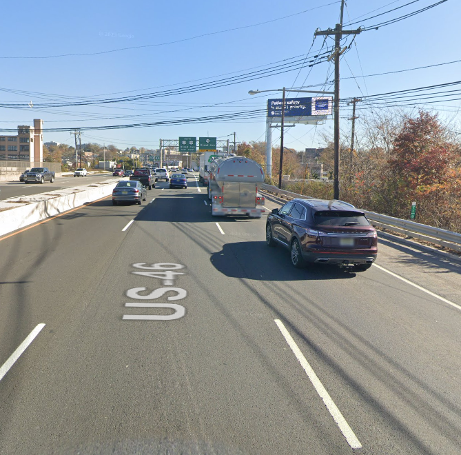 Route 46 in Ridgefield, New Jersey