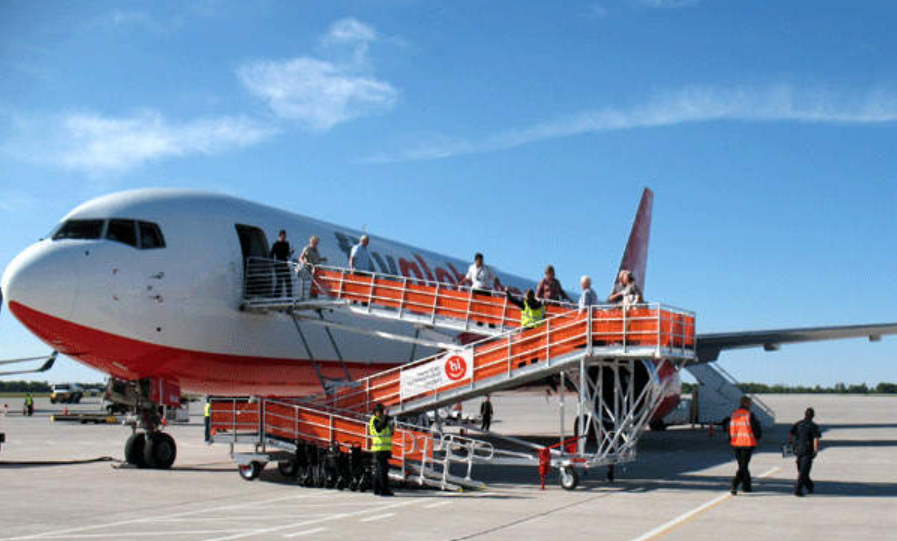 Example of an Airplane Boarding Ramp